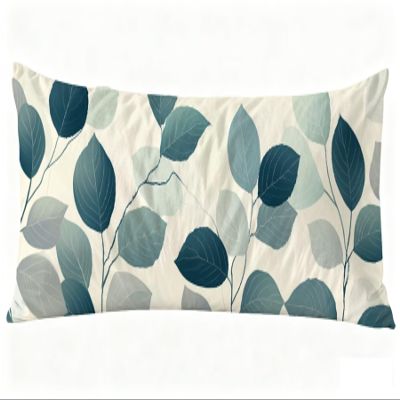 Long Body Pillow for Adults 20x59 Inch, Leaves Bed Pillows Plant Double Sided Print Linen Throw Pillows Covers, for Side Sleeping Pregnant Pillow with Zipper for Home Bed Living Room Decor J0-1359