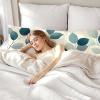Long Body Pillow for Adults 20x59 Inch, Leaves Bed Pillows Plant Double Sided Print Linen Throw Pillows Covers, for Side Sleeping Pregnant Pillow with Zipper for Home Bed Living Room Decor J0-1359 view 4