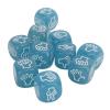Domary Luminous Lightweight Finger Guessing Dice Set for Board Game Fun (Blue) view 3