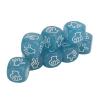 Domary Luminous Lightweight Finger Guessing Dice Set for Board Game Fun (Blue) view 4