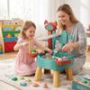 Water Table for Toddlers, 35x45x49cm Kids Water and Sand Activity Sensory Playset with Running Recirculating & Fishing Toy Set, Summer Outdoor Toys for Kids Toddlers 1-3 Years Olds (Style 2) view 2