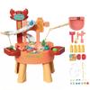 Water Table for Toddlers, 35x45x49cm Kids Water and Sand Activity Sensory Playset with Running Recirculating & Fishing Toy Set, Summer Outdoor Toys for Kids Toddlers 1-3 Years Olds (Style 1) view 1