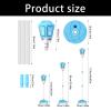 1pc Automatic Bubble Machine for Kids, Standing Bubble Machine with Lights Music, Rechargeable Stand Up BubbleMachine, Street Lamp Bubbles Tower, Detachable Bubbles Wand for Parties Wedding Outdoor view 3