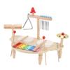 Fesjoy Baby Musical Instrument Set with Drum Glockenspiel Chime Bell Cymbal for Enhanced Hand Eye Coordination and Musical Interest, Safe Wood Construction view 3