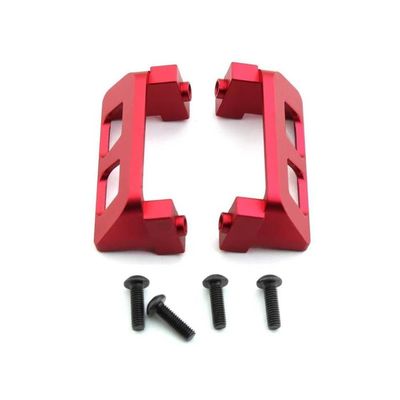 2Pcs Metal Steering Servo Guard Compatible with 1/16 Scale RC Cars Including Model 7037(Red)