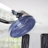 Ywmsfl Large 11Inches Car Cooling Fan with Quiet Brushless Motor Universals Electric Cooling Vehicle Coolers Tool Enduring Portable Air Circulation view 3