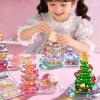 3D Stackable Stickers, Crystal Stacked 3D Building Stickers, Cute 3D Stickers Stacking, 3D Puffy Cartoon Resin Decorative Stickers Kit for Kids & Adults Desktop Ornaments (4pcs b) view 2