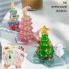 3D Stackable Stickers, Crystal Stacked 3D Building Stickers, Cute 3D Stickers Stacking, 3D Puffy Cartoon Resin Decorative Stickers Kit for Kids & Adults Desktop Ornaments (4pcs b) view 3