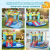 AKEYDIY Bouncy House for Kids, 5-in-1 Inflatable Bouncer with Slide, Ball Pit & Ring Toss, Heavy Duty Oxford Jumping Castle for Backyard Outdoor Indoor, Includes Blower & Balls view 4