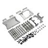 RC car Components Compatible with MN D90 for MN98 for MN99S 1/12 RC Car Upgrade Parts Metal for Chassis Link Rod Servo Mount Shock Absorber Beam Set(Silver) view 1