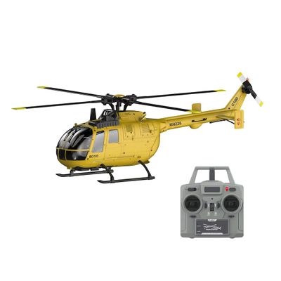OBIOCKIDAY 1/25 C180 Remote Control Helicopter, 2.4G 6CH Single Rotor Flybarless Stunt RC Helicopter Model with Optical Flow Positioning Altitude Hold, RC Aircraft Gift for Adults -RTF
