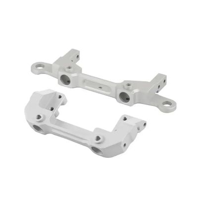 Aluminum Front & Rear Bumper Servo Mount Bracket Compatible With 1/10 RC III Series AXI03007 Models(Silver)