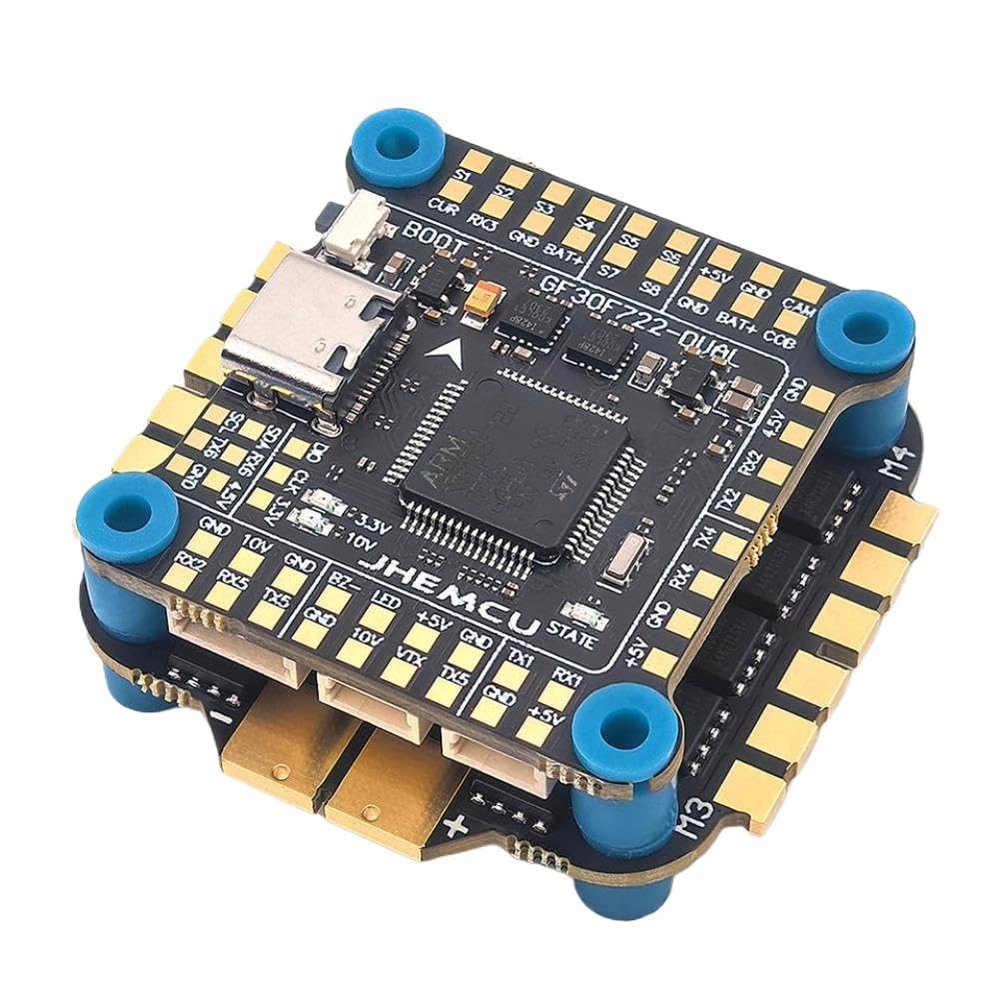 Flight Controller with Dual ICM-42688-P and RuiBet 60A ESC 16MB Black Box 30.5x30.5mm 3-6S Compatible with RC FPV Drone