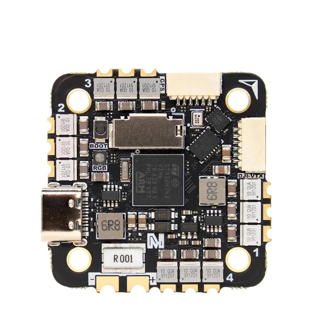 MicoAir H743 V2 AIO Flight Controller with Integrated 45A ESC, Compatible with AM32 Firmware, Supports 2-6S LiPo and INAV/PX4(PX4)