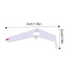 Drfeify RC Helicopter Tail Fin Set, Vertical and Horizontal Fuselage Decor Spare Parts for RC Aircraft Enthusiasts and Hobbyists (Black) (White) view 3
