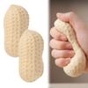 Peanut Shape Stress Relief Ball,Soft Squeeze Fidget,No Air Squishy,Crunchy Sensory Squishy,TPR Anxiety Hand Grip Decompression Ball,Portable Adult Stress Balls,Office Focus Relaxation (Peanut, 2) view 2