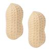 Peanut Shape Stress Relief Ball,Soft Squeeze Fidget,No Air Squishy,Crunchy Sensory Squishy,TPR Anxiety Hand Grip Decompression Ball,Portable Adult Stress Balls,Office Focus Relaxation (Peanut, 2) view 3