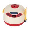 DAN&DRE Kids Rice Cooker Toy with Steam Sound Effects for 3 Years Old Kitchen Cooking Playset Simulation Toy with Music and Colorful Fruits (Red Spray Rice Cooker) view 1