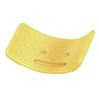 ICRPSTU Balance Board Rocker Board Wobble for Kids 0-6 Years Balance Training Sensory Integration Body Coordination Plastic Seesaw with Elastic Ball for Toddlers Teens (Yellow)