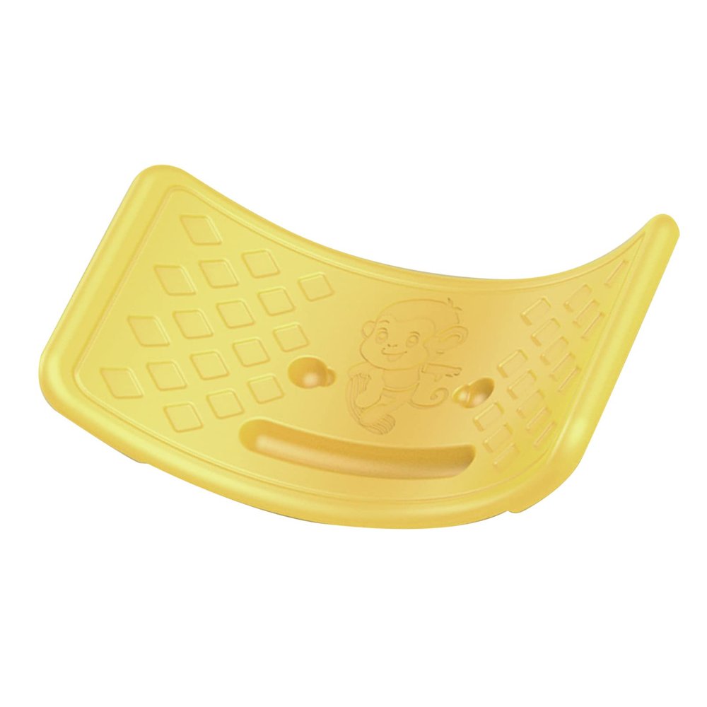 ICRPSTU Balance Board Rocker Board Wobble for Kids 0-6 Years Balance Training Sensory Integration Body Coordination Plastic Seesaw with Elastic Ball for Toddlers Teens (Yellow)