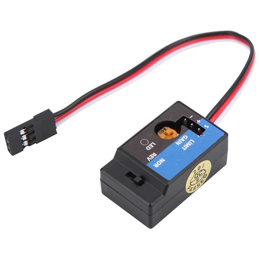 POENVFPO RC Car Gyroscope, High Performance System Vibrating Gyroscope with Adjustable Sensitivity, for WPL D12 Remote Control Car