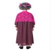 JEATHA Girls Grandma Dress with Lace Shawl 100 Day School Cosplay Costumes Stage Performance Outfit Hot Pink 10 Years view 2