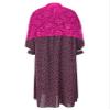 JEATHA Girls Grandma Dress with Lace Shawl 100 Day School Cosplay Costumes Stage Performance Outfit Hot Pink 10 Years view 4