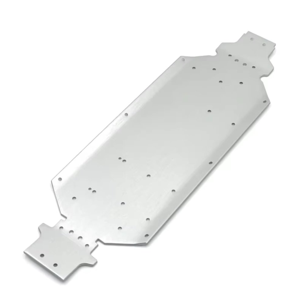 RC Jouets Parts for Wltoys 124016 127017 124018 124019 1/12 Metal Base Plate RC Car Parts Upgrade Retrofit Model Accessory Assemble(Silver)