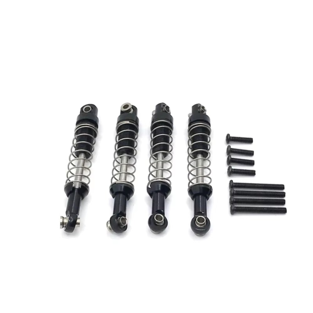 RC Car Accessories for MN D90 D91 D96 for MN98 99S for WPL Metal Shock Absorber Remote Control Car Upgrade Parts Accessories(Black)