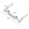 RC Cars Models Compatible with Axial for SCX10 CC01 F350 D90 1/10 RC Crawler Car Upgrade Parts Aluminum Alloy Electronic Box Beams Mount(Black) view 3