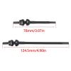 RC Cars Models Compatible with Axial for Capra 1.9 for UTB for Buggy 1/10 RC Crawler Steel Front Drive Shaft CVD Three Joint Shaft 52 Degree Steering view 3