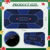 Kinlop 71" x 36" Poker Mat Table Top with Storage Bag Portable Rubber Poker Table Cover Folding Texas for 5-10 Players Layout Blackjack Home Game Nights view 2