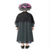 ACSUSS Girls 100th Day of School Outfit Grandma Dress with Lace Shawl Stage Performance Pretend Play Sets Blue 4 Years view 2