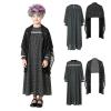ACSUSS Girls 100th Day of School Outfit Grandma Dress with Lace Shawl Stage Performance Pretend Play Sets Blue 4 Years view 3