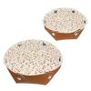 2Pcs PU Dice Holder Folding for RPG DND Table Games, Dice Trays Storage Box Portable Folding Rolling Dice Tray, Fresh Floral Pattern view 1