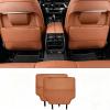 Car Kick Mats for Opel Frontera 2024-2026, Car Back Seats Leather Anti Kick Pad Seats Back Protector Cover Waterproof Protective Mat,Cognac view 1