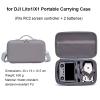 Hard Shell PU Portable Carrying Bag For DJI Lito 1/X1 RC2 Screen Controller Anti-Crush Waterproof Shockproof Anti-drop Bump-Resistant Storage Case with Comfortable Handle and Shoulder Strap (Gray) view 2