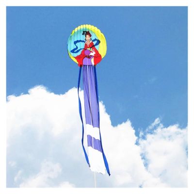 12m Traditional Kites Moon Fairy Maiden Kite Flying Soft Easy to Fly