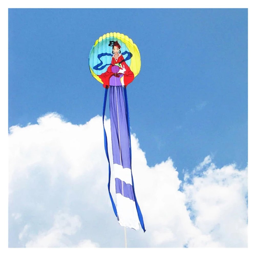 12m Traditional Kites Moon Fairy Maiden Kite Flying Soft Easy to Fly