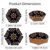2Pcs PU Dice Holder Folding for RPG DND Table Games, Dice Trays Storage Box Portable Folding Rolling Dice Tray, Yellow Rudder view 3