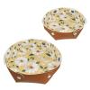 2Pcs PU Dice Holder Folding for RPG DND Table Games, Dice Trays Storage Box Portable Folding Rolling Dice Tray, Daisy Light Yellow view 1