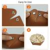 2Pcs PU Dice Holder Folding for RPG DND Table Games, Dice Trays Storage Box Portable Folding Rolling Dice Tray, Daisy Light Yellow view 4