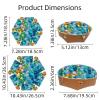 2Pcs PU Dice Holder Folding for RPG DND Table Games, Dice Trays Storage Box Portable Folding Rolling Dice Tray, Sea Beachglass Print view 3