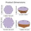 2Pcs PU Dice Holder Folding for RPG DND Table Games, Dice Trays Storage Box Portable Folding Rolling Dice Tray, Purple Polka Dots view 3
