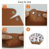 2Pcs PU Dice Holder Folding for RPG DND Table Games, Dice Trays Storage Box Portable Folding Rolling Dice Tray, Christmas Funny Penguin Pattern view 4