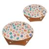 2Pcs PU Dice Holder Folding for RPG DND Table Games, Dice Trays Storage Box Portable Folding Rolling Dice Tray, Easter Eggs Floral view 1