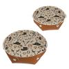 2Pcs PU Dice Holder Folding for RPG DND Table Games, Dice Trays Storage Box Portable Folding Rolling Dice Tray, Western Print view 1