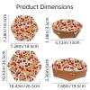 2Pcs PU Dice Holder Folding for RPG DND Table Games, Dice Trays Storage Box Portable Folding Rolling Dice Tray, Cherry Ink Orange view 3