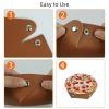 2Pcs PU Dice Holder Folding for RPG DND Table Games, Dice Trays Storage Box Portable Folding Rolling Dice Tray, Cherry Ink Orange view 4