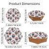 2Pcs PU Dice Holder Folding for RPG DND Table Games, Dice Trays Storage Box Portable Folding Rolling Dice Tray, Flowers Skulls Stars view 3